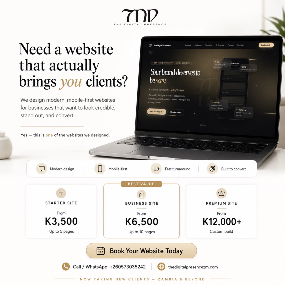 TDP website campaign poster
